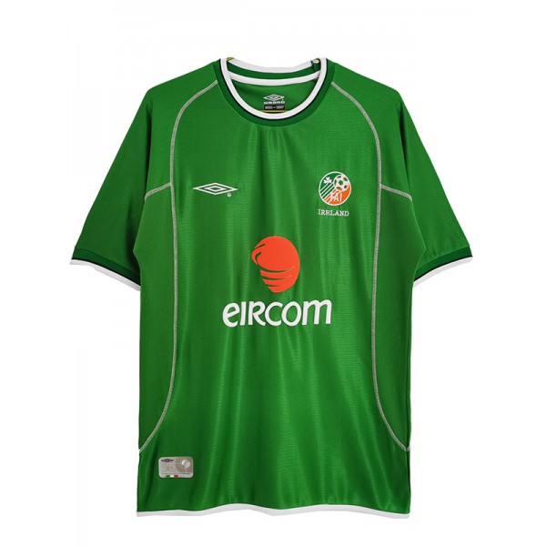 Ireland home retro jersey soccer uniform men's first sportswear football kit top shirt 2002